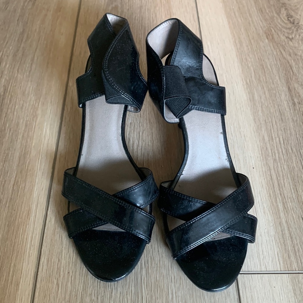 Levity brand black heels